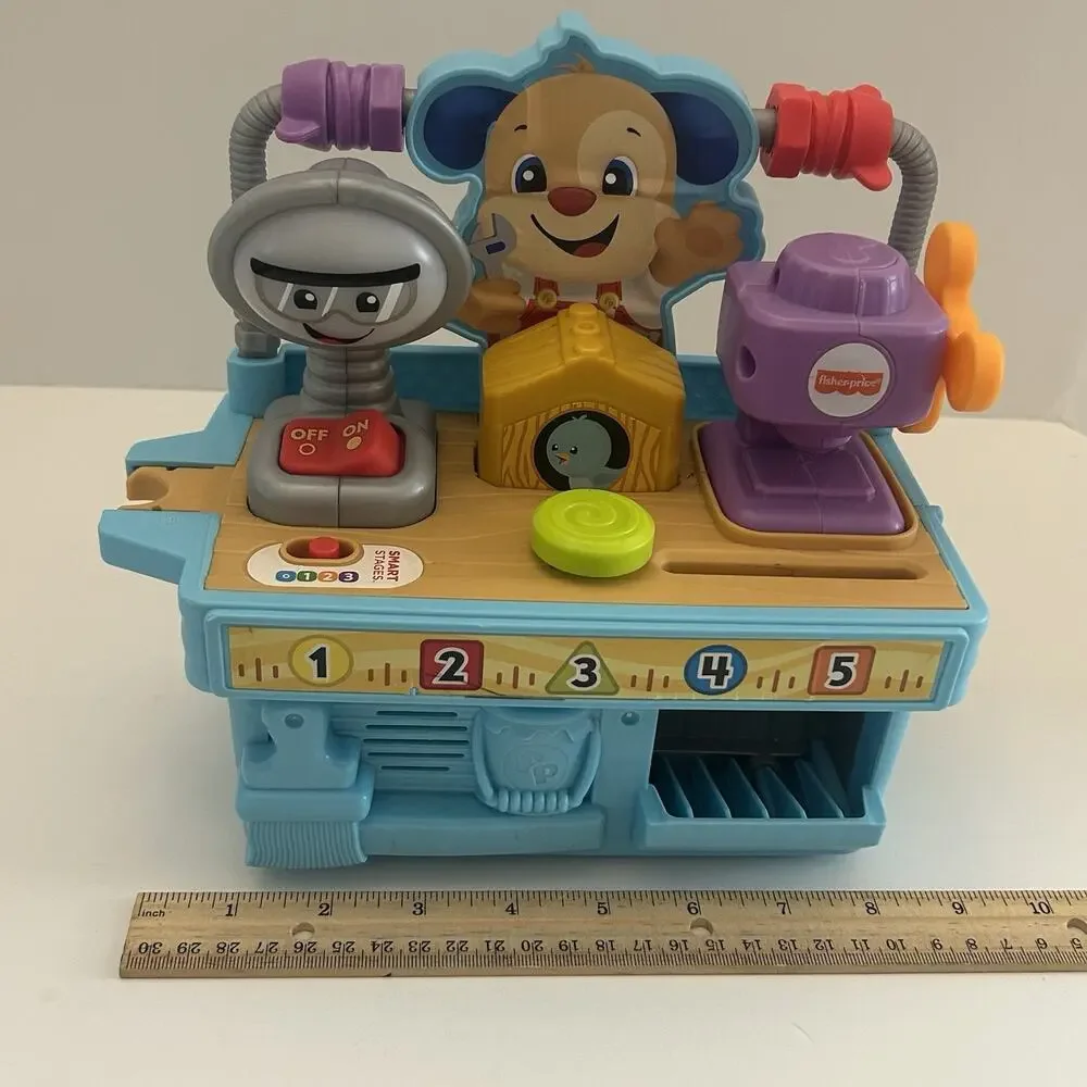 Fisher Price Laugh And Learn Busy Learning Tool Bench Toy Interactive Incomplete